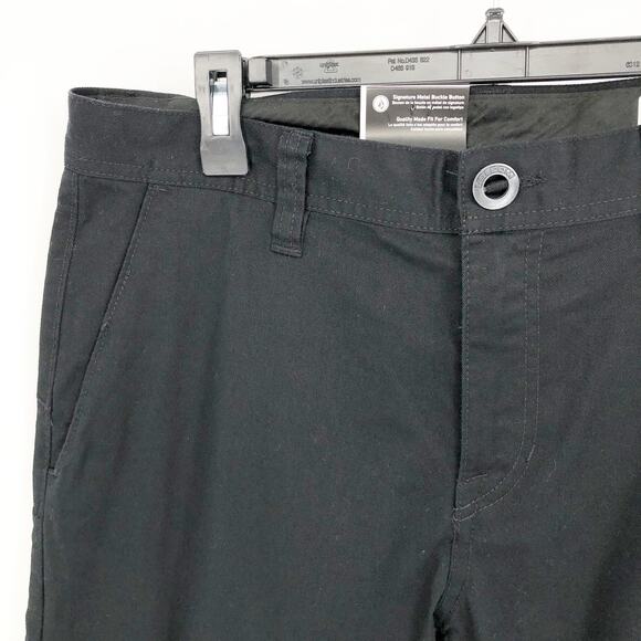 Volcom Mens Frickin Modern Pants 32x32 Black Stretch Slim Fit Chinos NWT - Picture 5 of 11